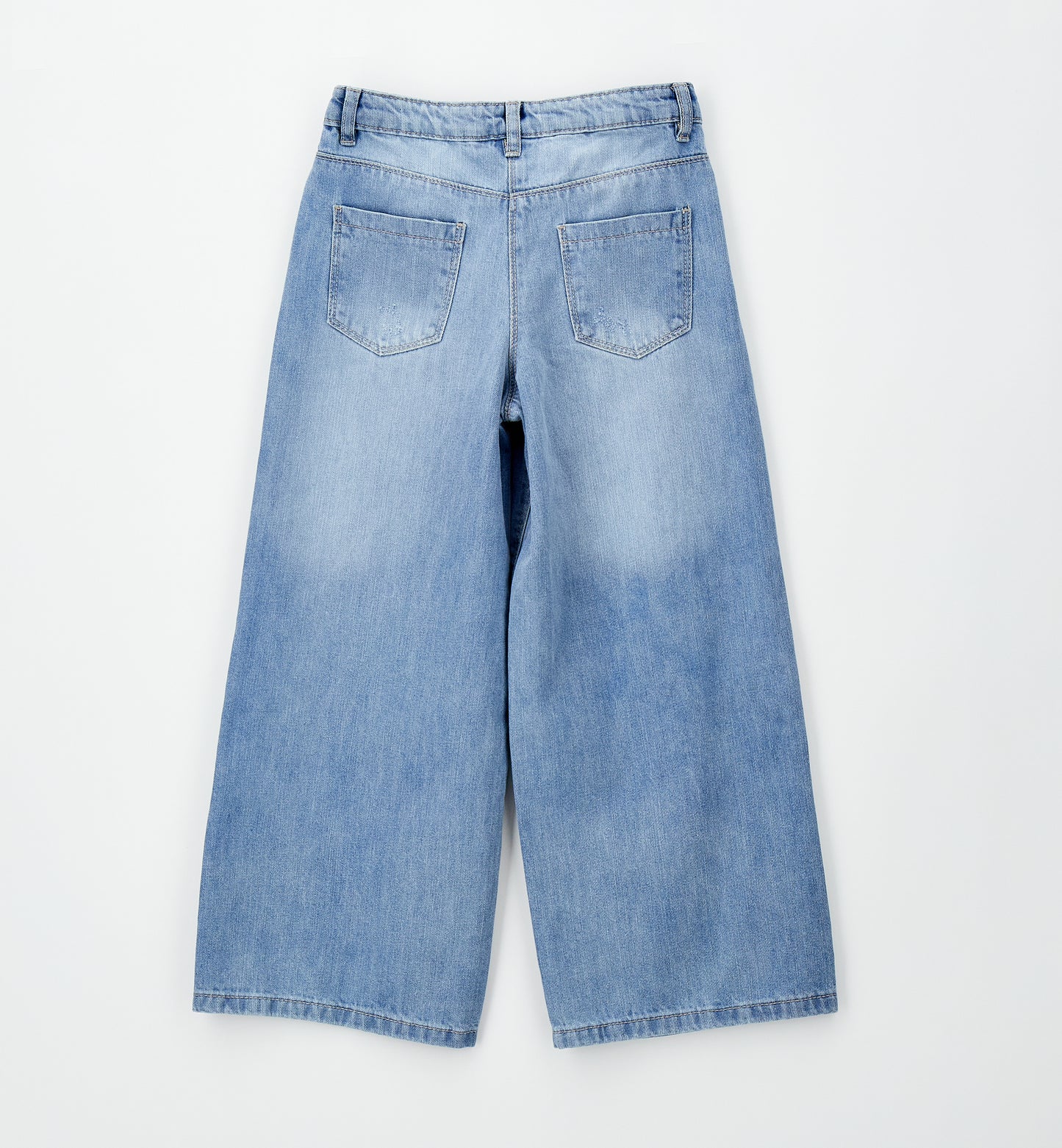 Jeans largo con finti strappi art.4G729-7300 I DO