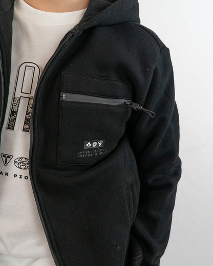 Felpa con zip e cappuccio felpata MAYORAL
