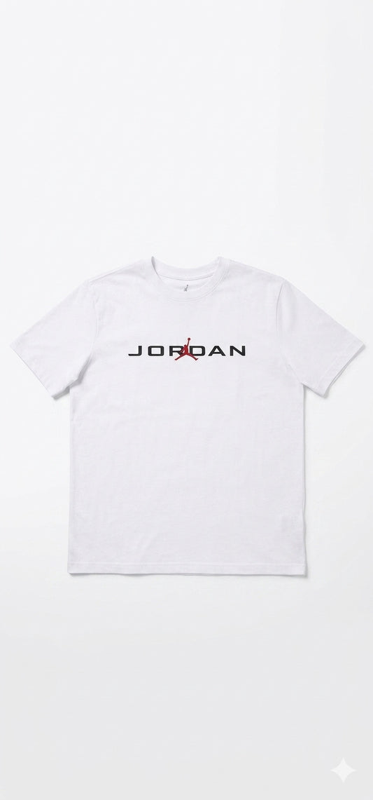 T-shirt basica con scritta art.95D628-001 JORDAN