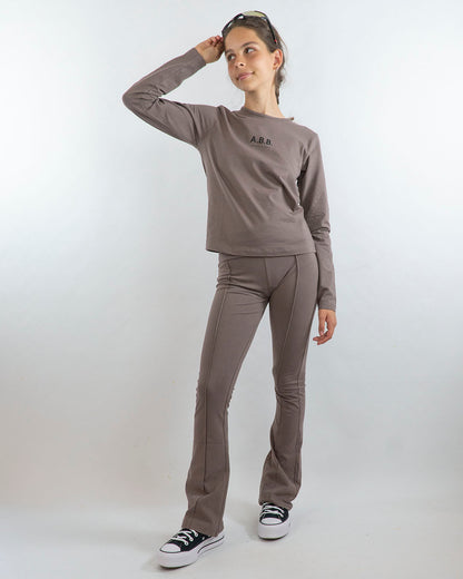 Leggings a zampa con fascia elastica in vita I DO
