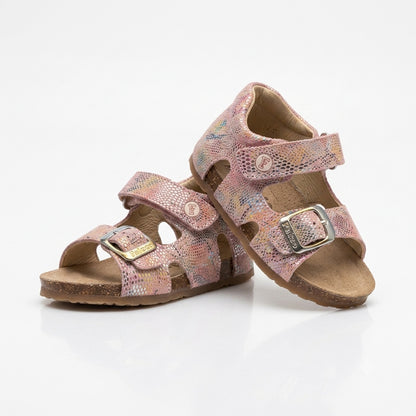 Sandali microfantasia in pelle FALCOTTO