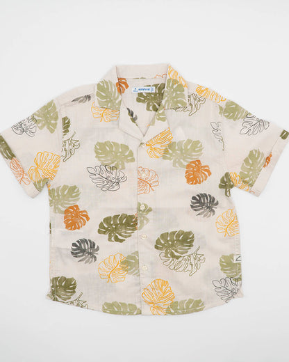 Camicia manica corta stampata