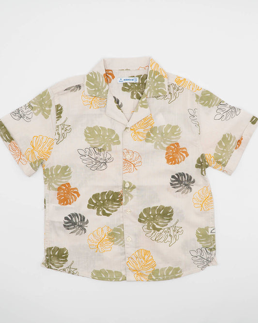 Camicia manica corta stampata