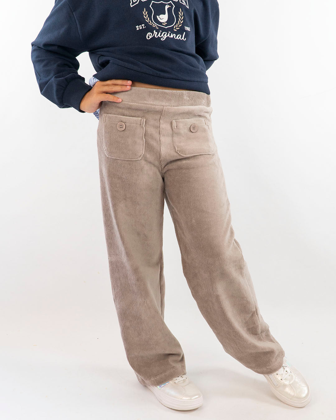 Pantaloni larghi in velluto rigato MAYORAL
