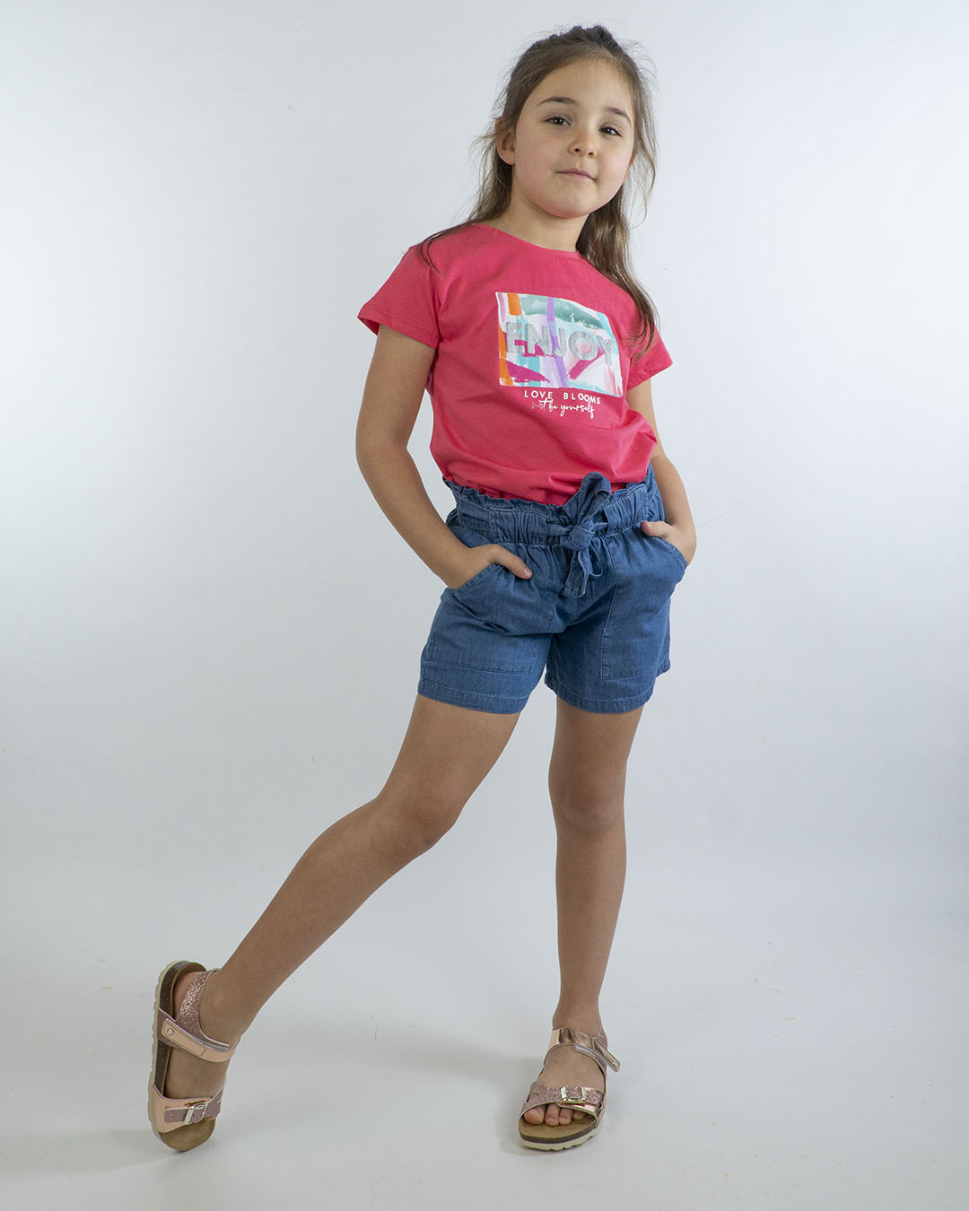 T-shirt manica corta con scritta glitterataMAYORAL