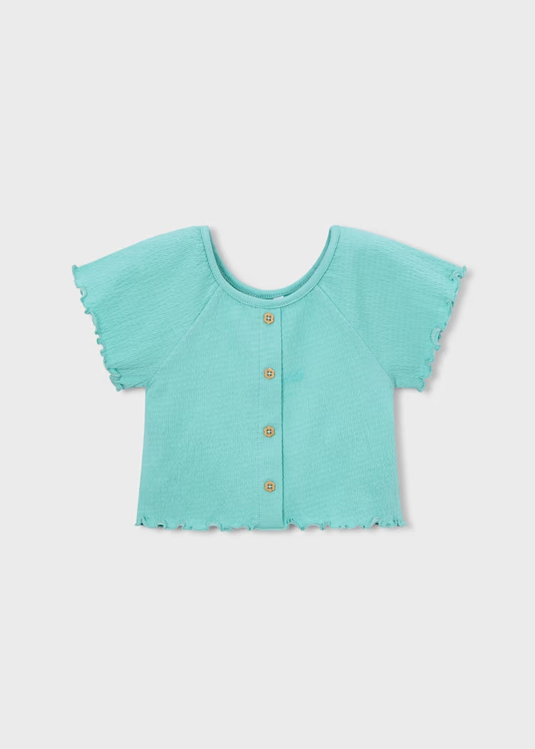 T-shirt con bottoni a fiore art.3014-16 MAYORAL