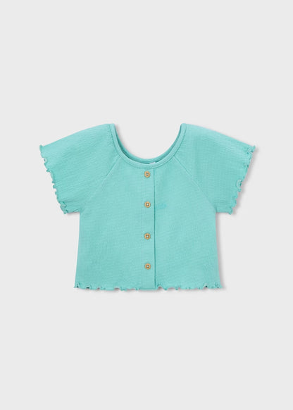 T-shirt con bottoni a fiore art.3014-16 MAYORAL