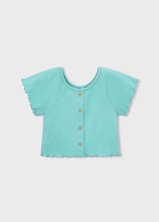 T-shirt con bottoni a fiore art.3014-16 MAYORAL