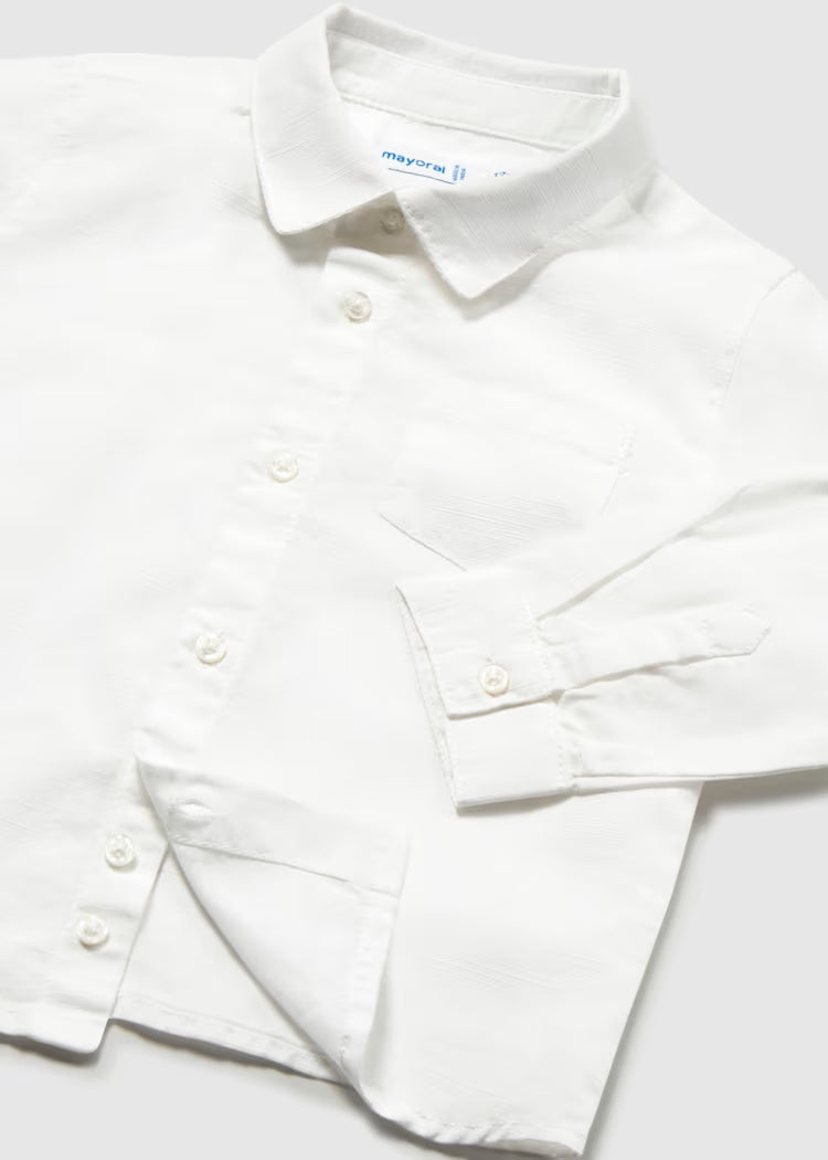 Camicia manica lunga in misto lino MAYORAL