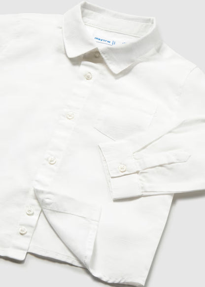 Camicia manica lunga in misto lino MAYORAL