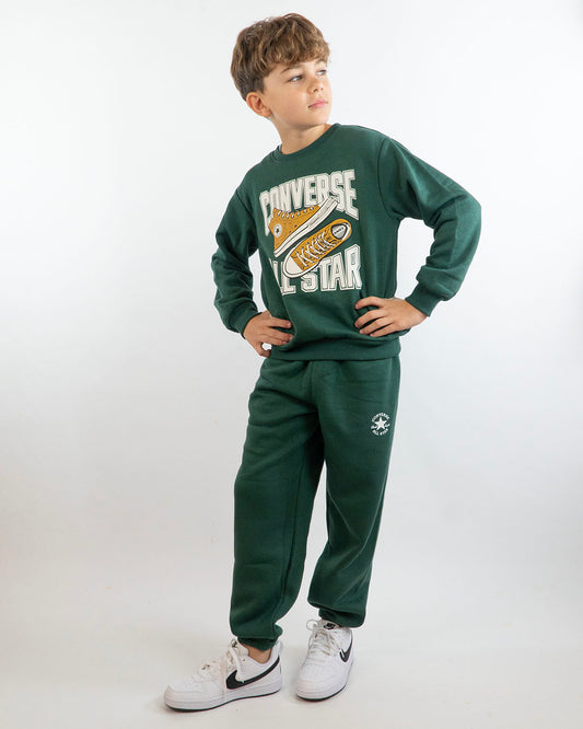 Tuta 2 pezzi felpata con stampa in rilievoCONVERSE