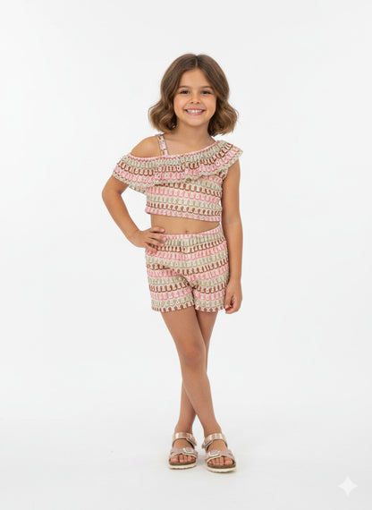 Top+short in crochet fantasia art.3225-59  MAYORAL