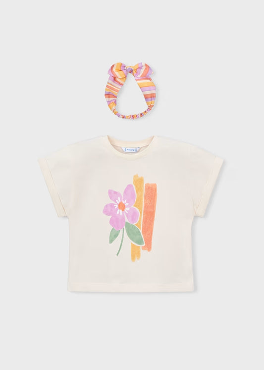 T-shirt + fascia a righe art.3010-94 MAYORAL