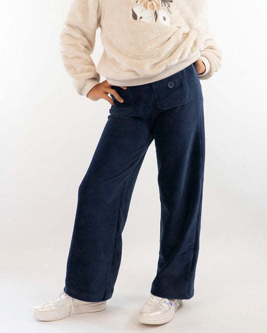 Pantaloni larghi elasticizzati in velluto MAYORAL