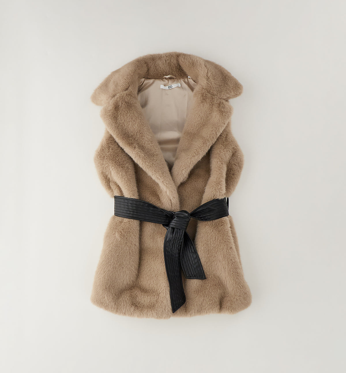 Gilet in pelo con cintura art.4.H832-0941 I DO