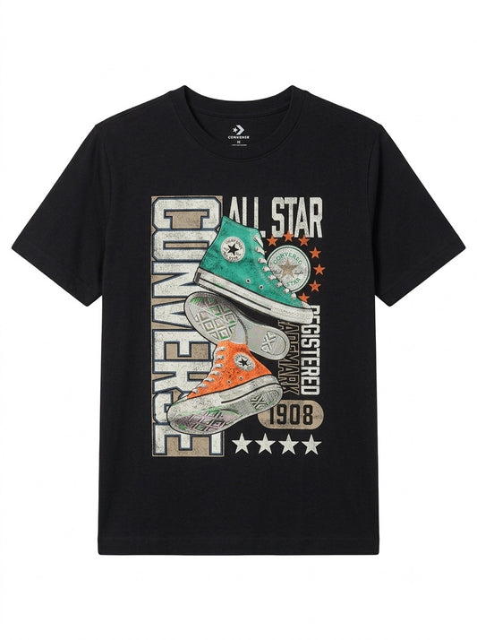 T-shirt con scarpe colorate 9CJ886-023 CONVERSE