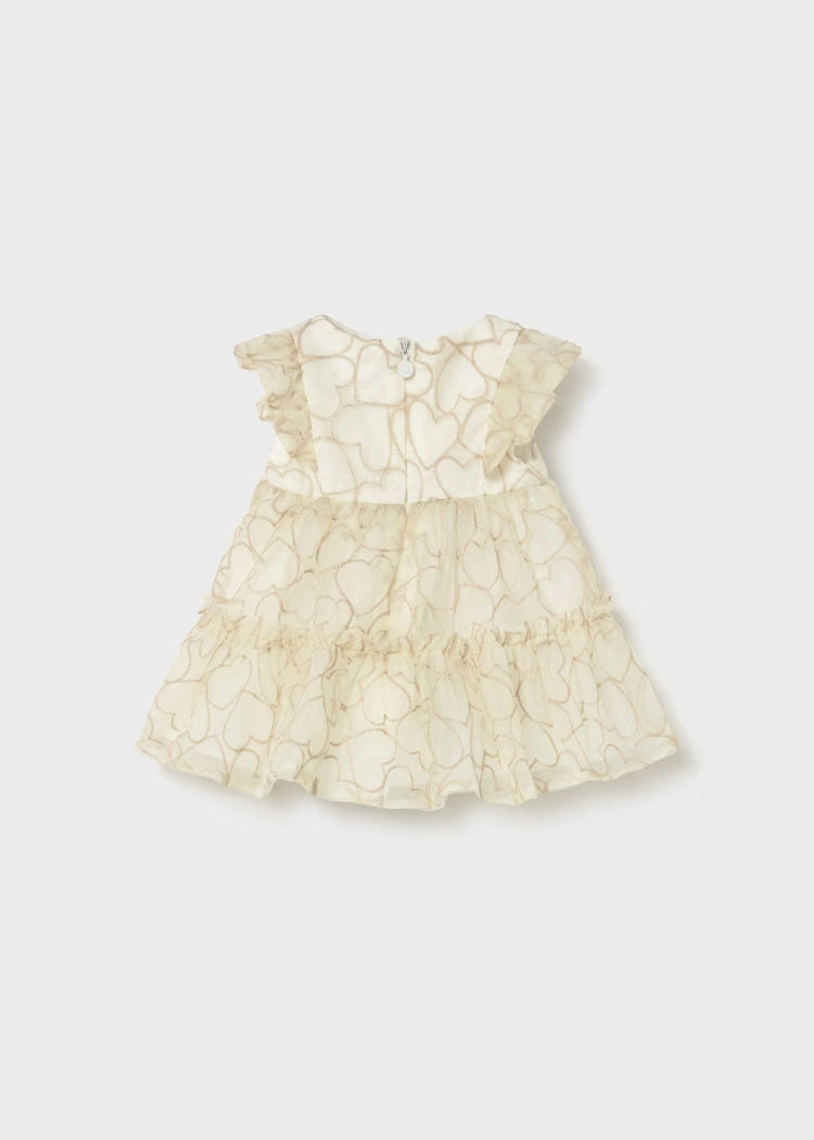 Abito con tulle a cuori art.1890-44 MAYORAL