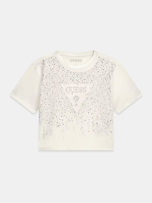 T-shirt con strass J6RI37K6YW4-G011 GUESS