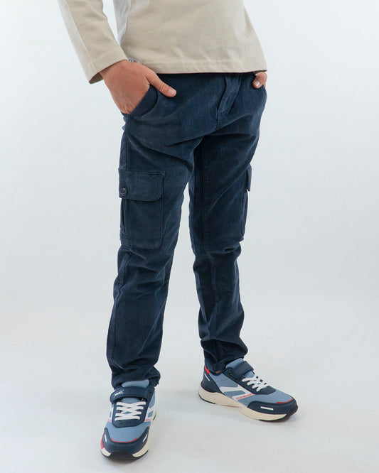 Pantaloni cargo in velluto rigato MAYORAL