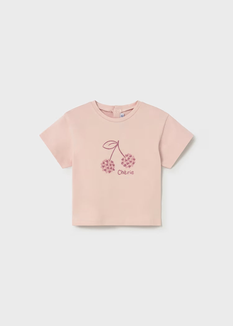 T-shirt in cotone con ciliegie art.105-77 MAYORAL
