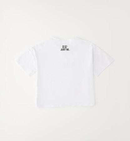 T-shirt corta con scritta Pause I DO