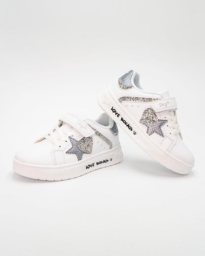 Scarpe con cuore glitter e stella PRIMIGI