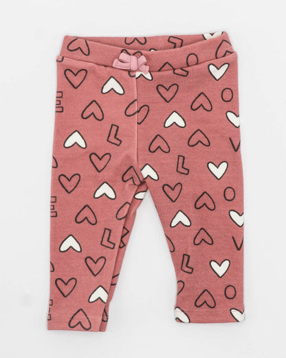 Completo 2 pz.felpato con leggings a cuori MAYORAL