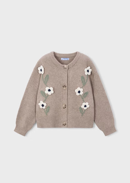 Cardigan in maglia con fiori art.4.323-087 MAYORAL