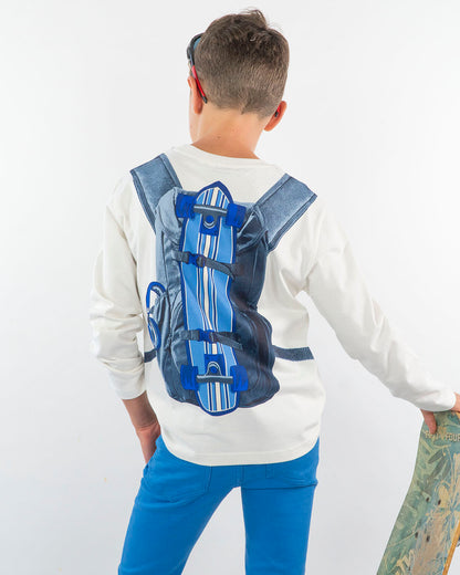 T-shirt manica lunga con finto zaino MAYORAL