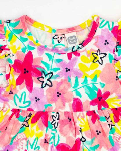 Abito smanicato+culotte