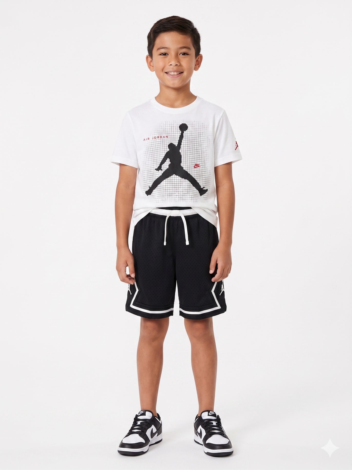 T-shirt con stampa quadrettata 95F634-001JORDAN