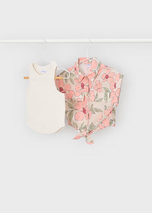 Camicetta con nodo+top art.3196-59 MAYORAL