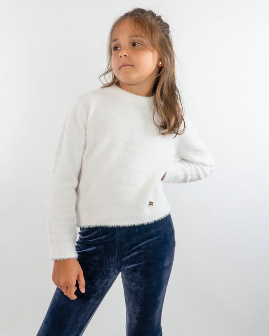 Maglione girocollo con pelo MAYORAL