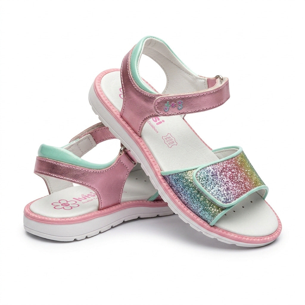 Sandali glitterati in pelle art.1385199 PRIMIGI