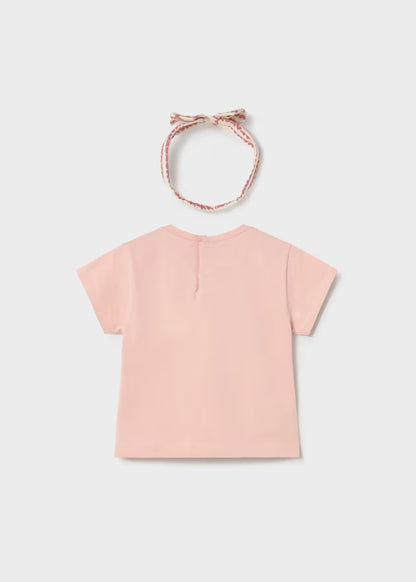 T-shirt stampata + fascetta a cuoricini MAYORAL