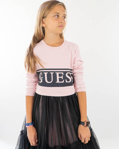 Abito con gonna in tulle