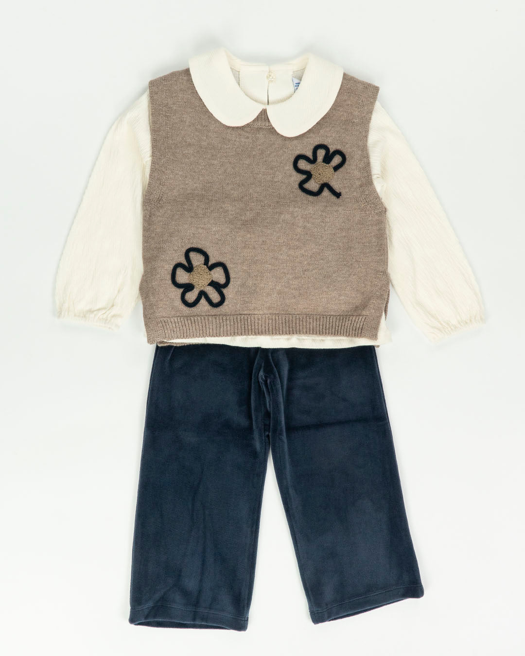 Completo 3 pz. con gilet in maglia MAYORAL