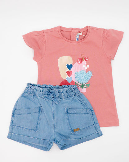 Short in jeans con fiocco MAYORAL
