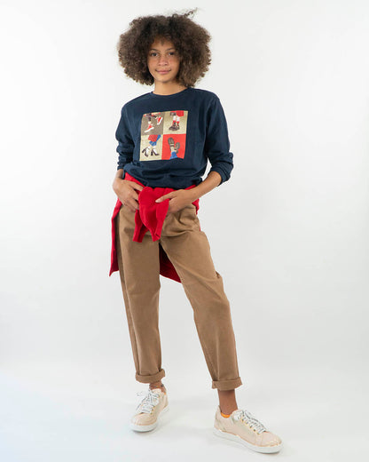 T-shirt manica lunga stampa