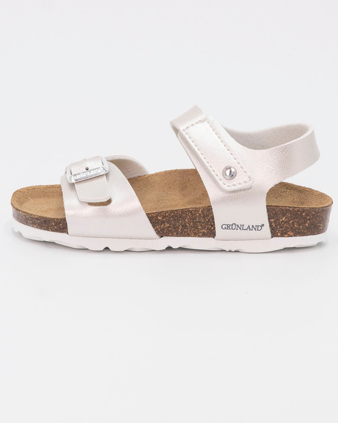 Sandalo perlaceo con sottopiede in pelle GRUNLAND