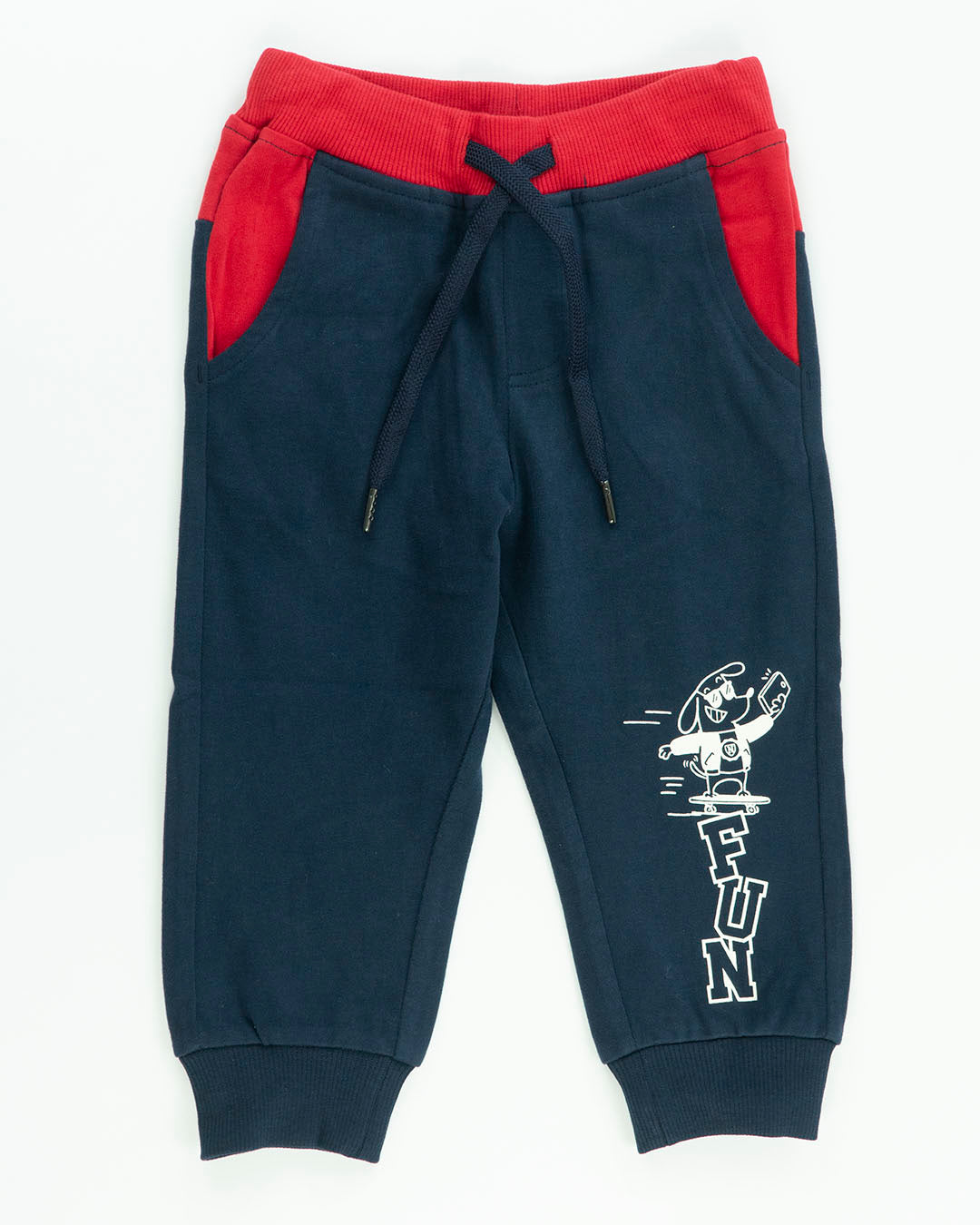 Pantaloni non felpati con vita a contrasto I DO