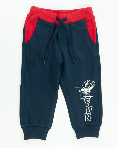 Pantaloni non felpati con vita a contrasto I DO