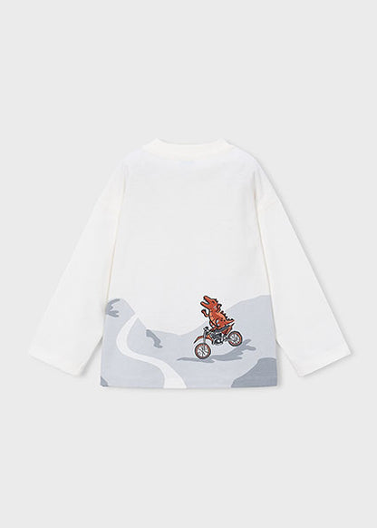T-shirt con dinosauri in moto art.4.011-21 MAYORAL