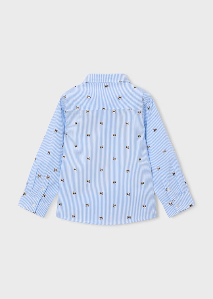 Camicia rigata con cagnolini art.4.146-011 MAYORAL