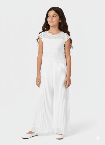 Tuta plissettata con pizzo srt.6871-44 MAYORAL