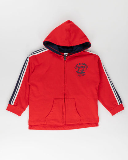 Felpa aperta felpata con banda laterale I DO