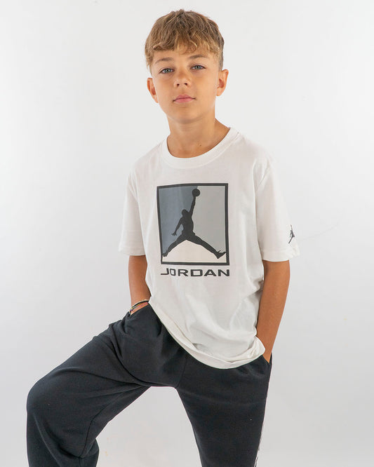 T-shirt a manica corta con logo quadrato JORDAN