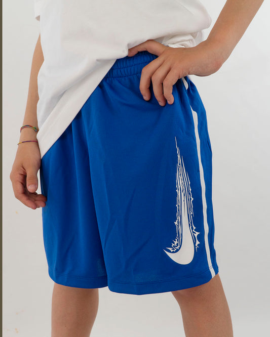 Pantaloncino in tessuto tecnico con banda NIKE