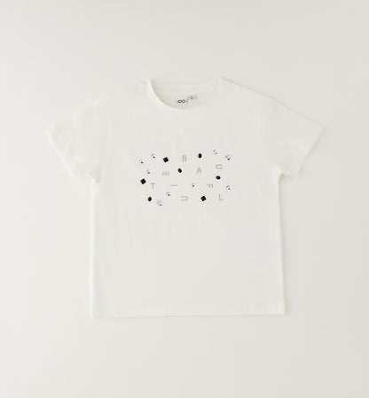 T-shirt con lettere in strass art.4.H711-0112 I DO