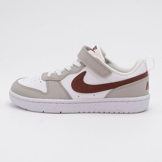 Scarpe bicolor con strappo e baffo marrone NIKE